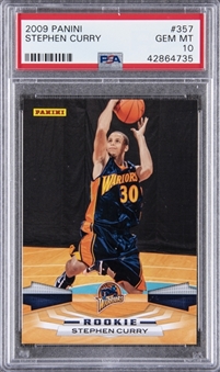 2009-10 Panini #357 Stephen Curry Rookie Card - PSA GEM MT 10